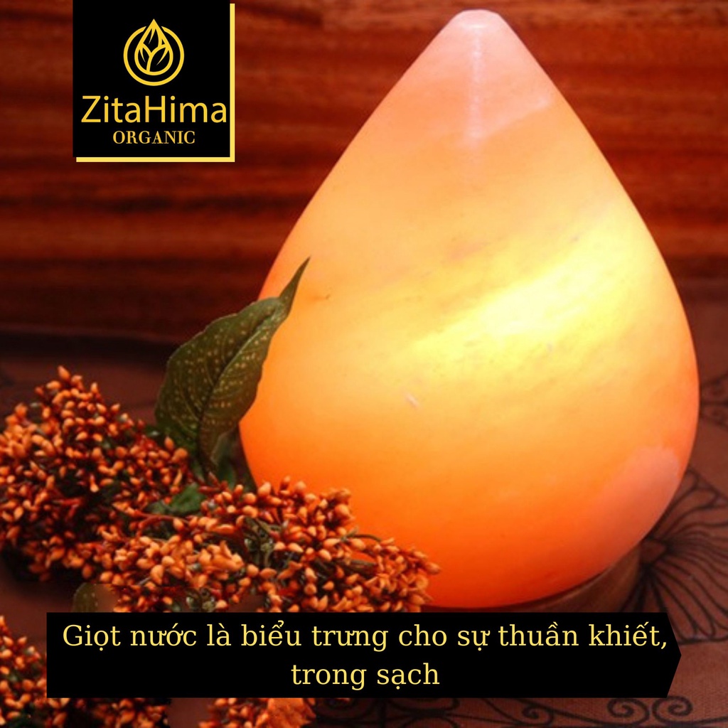 Đèn Đá Muối Giọt Nước ZitaHima Đèn thanh lọc không khí