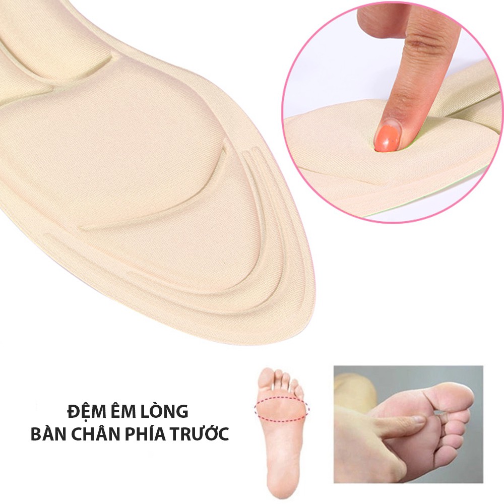 Lót giày đa năng 4D, thiết kế vòm giúp massage và hút mồ hôi chân - buyone - BOPK56