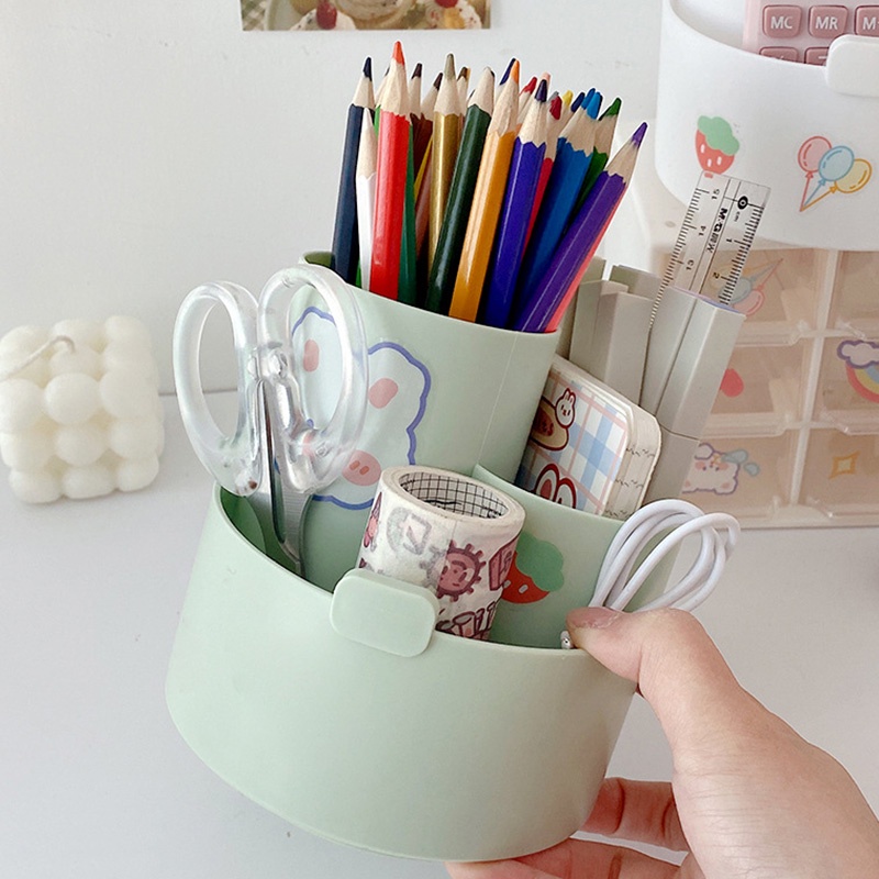 Giá Đỡ Bút Chì Cỡ Lớn Có Thể Xoay Sáng Tạo Cho Học Sinh