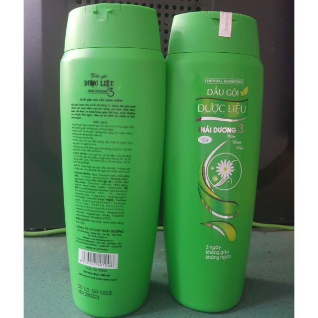 DẦU GỘI THÁI DƯƠNG 3 MÙI LÁ