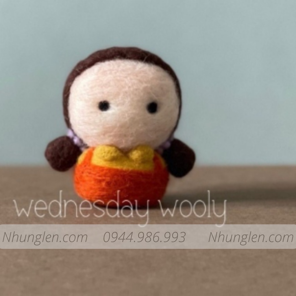 Bộ len chọc Trò chơi con mực siêu dễ thương, đơn giản có hướng dẫn. Needle felting Squid Game