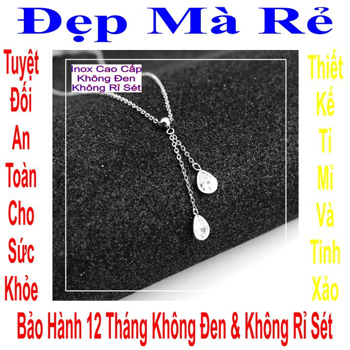 Dây chuyền nữ mặt bi treo giọt nước - DCNU00270T020049