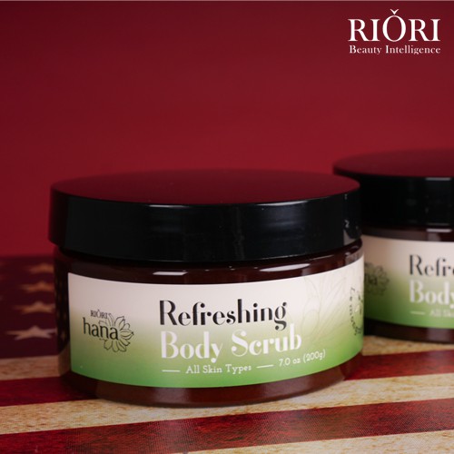 Kem tẩy tế bào chết RIORI Refreshing Body Scrub 200g toàn thân dưỡng ẩm, làm sạch và phục hồi tế bào da