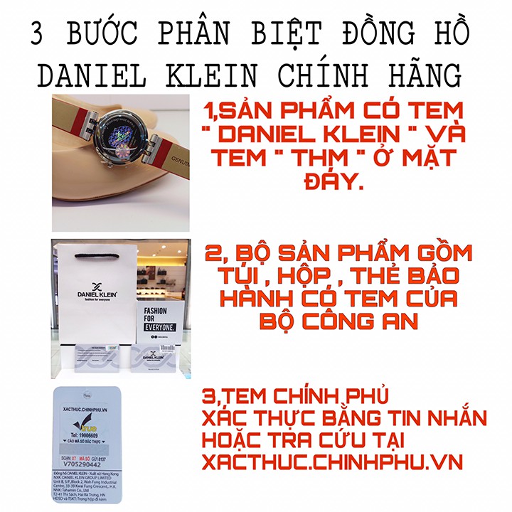 [Mã FABRWAT3 giảm 15% đơn 150k] Đồng hồ nữ dây thép Daniel Klein DK12069 chính hãng full box, chống nước