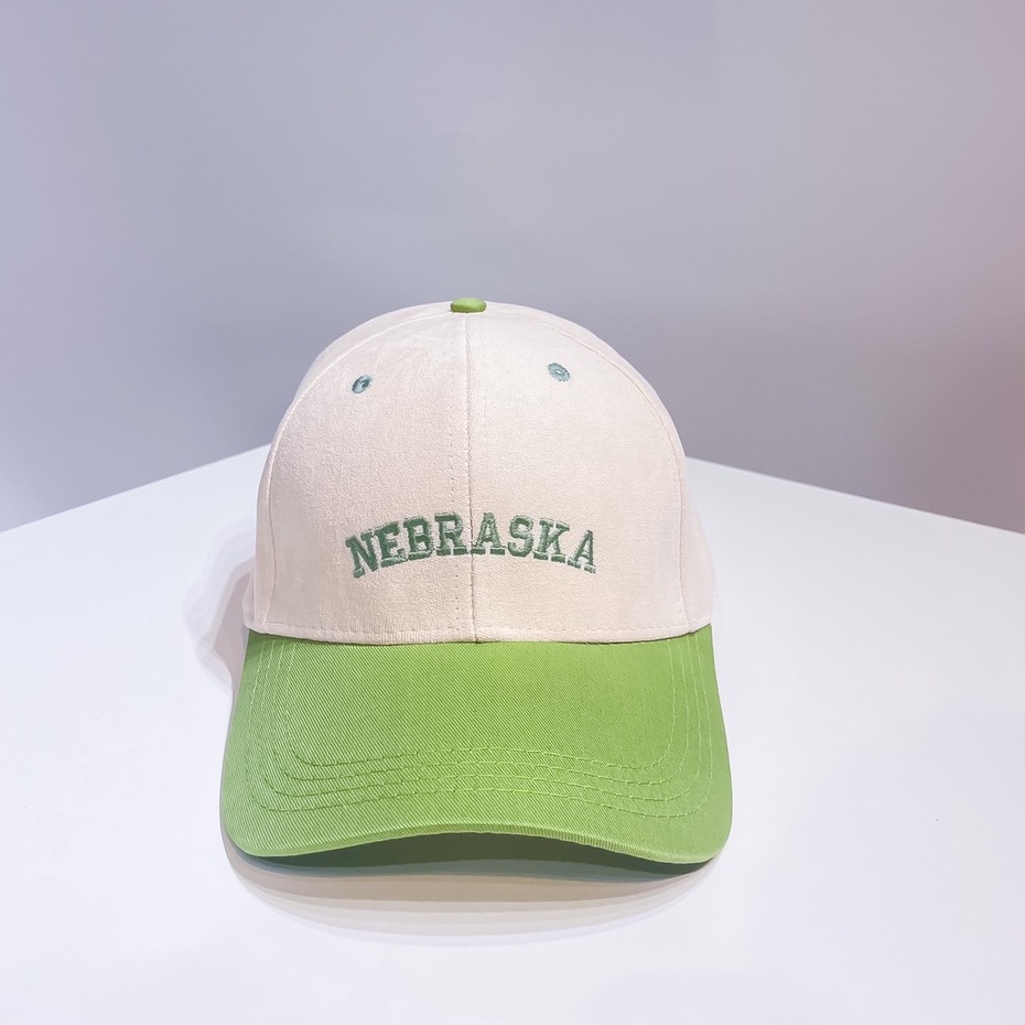 Mũ Lưỡi Trai Nón Kết Nhung Cao Cấp Thêu Chữ Nebraska 439 Phong Cách Ulzzang Form Unisex Nam Nữ - Hazo