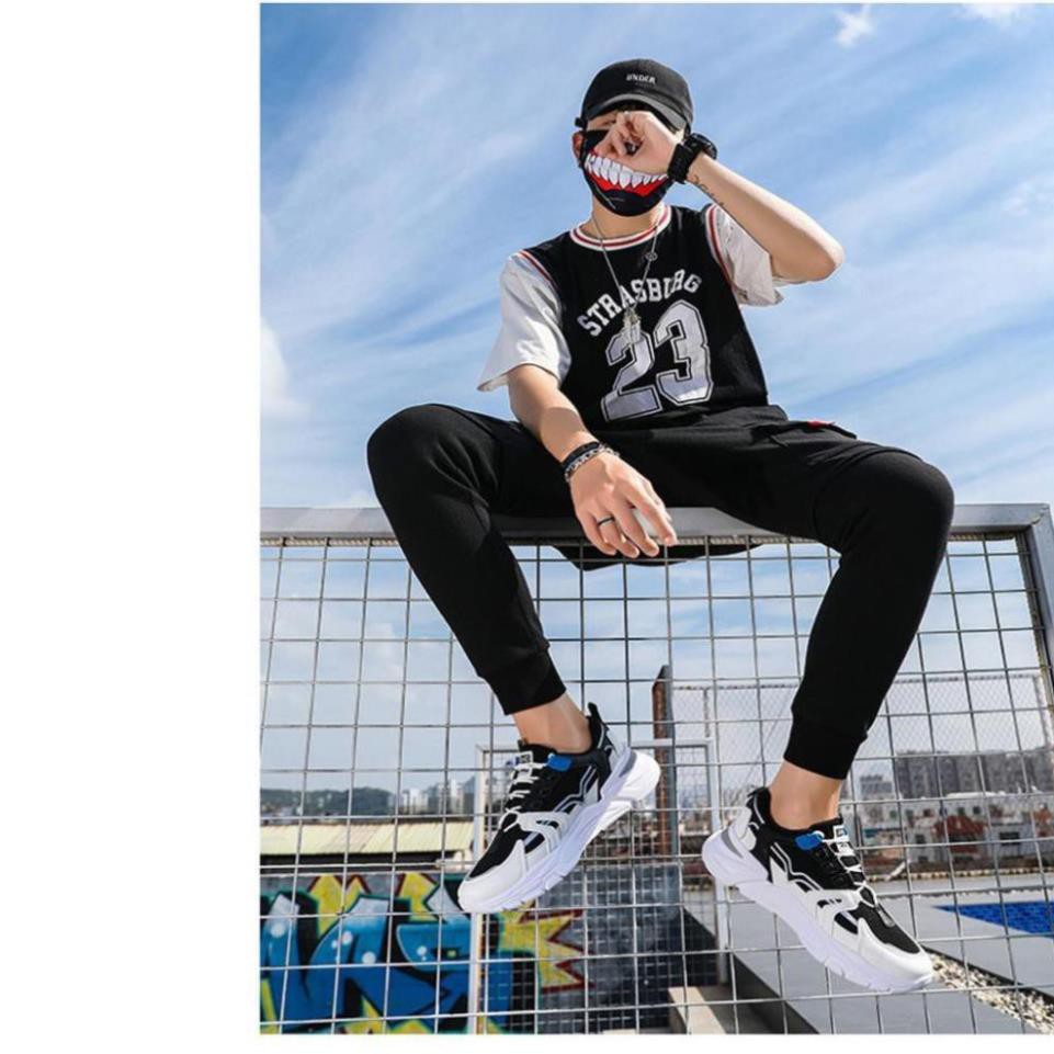 Giày nam ulzzang phản quang độn đế cao 5cm vải mềm thoáng chân cá tính size 39 đến 43 BITAMO G42 | BigBuy360 - bigbuy360.vn