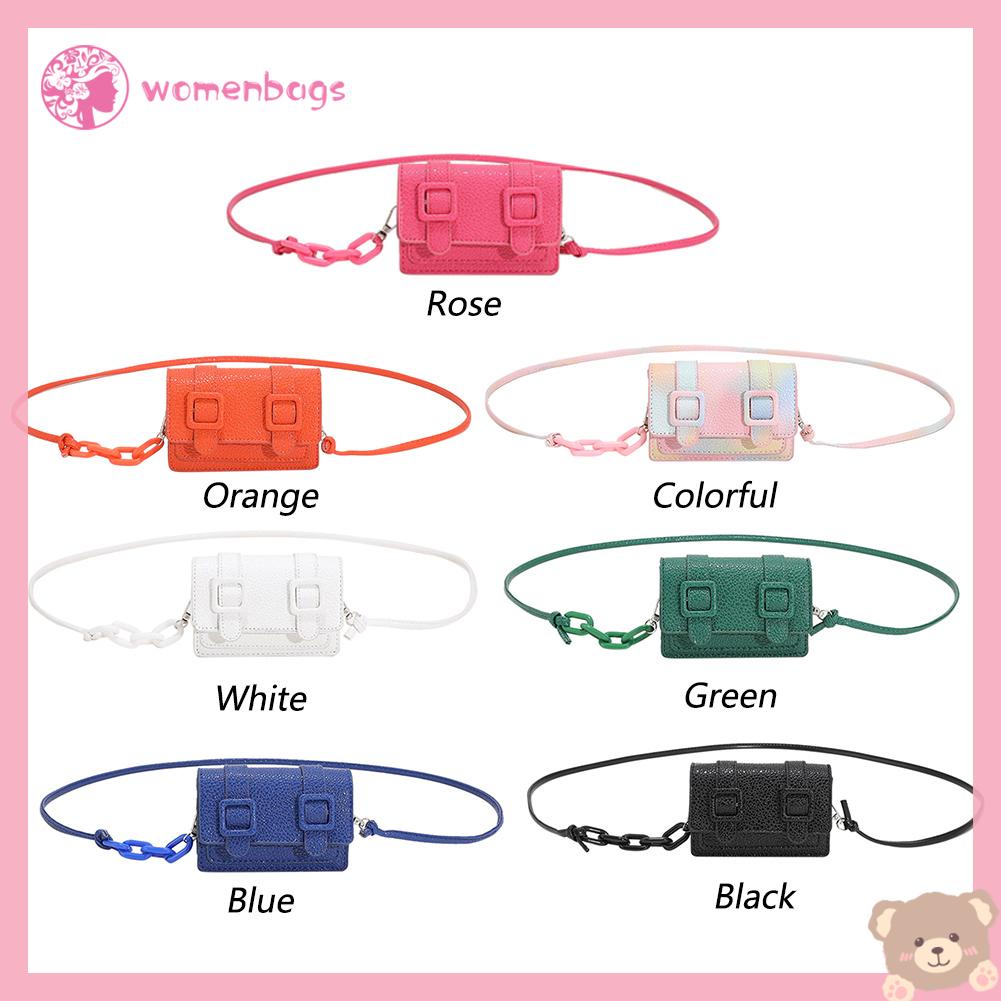 ✿ Wb ✿ Túi Đeo Chéo Da Mini Thời Trang Cho Nữ✿