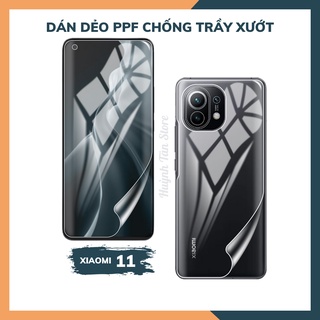 Dán dẻo PPF xiaomi 11 trong suốt hoặc nhám chống bám vân tay bảo vệ điện thoại mua 1 tặng 1 huỳnh tân store