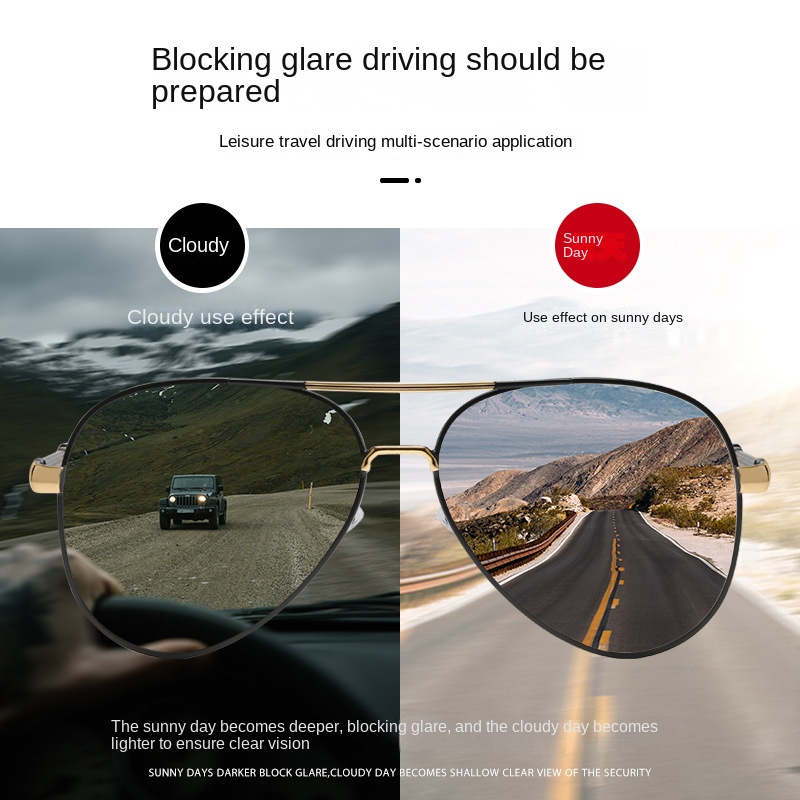 Kính Mát Phân Cực Kiểu Dáng Cổ Điển Thời Trang Dành Cho Nam