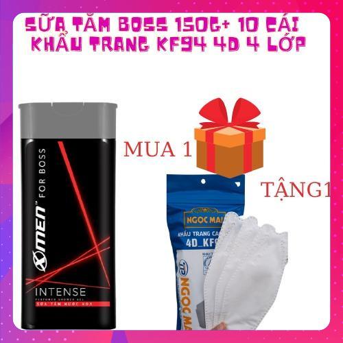 [Hàng tặng không bán]Sữa Tắm X-Men fos boss hương nước hoa intense 150G +10 cái khẩu trang kf94 cao cấp 4 lớp