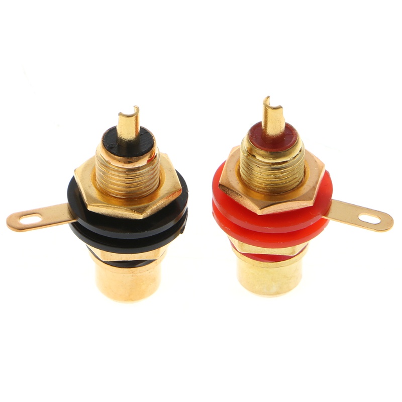 1 Cặp Phích Cắm RCA Chữ o Gắn Khung Gầm