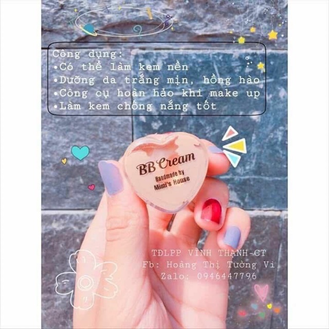 BB cream trái tim - Kem nền trái tim mimi house | BigBuy360 - bigbuy360.vn