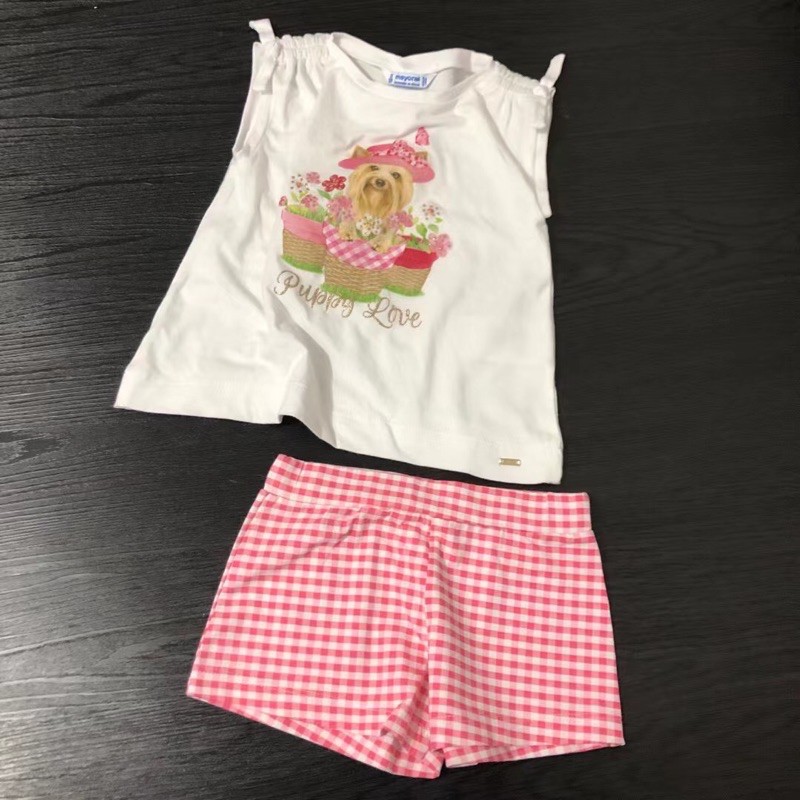 Bộ quần áo bé gái Mayoral 2-8 tuổi Chất thun cotton mịn xuất dư 0521