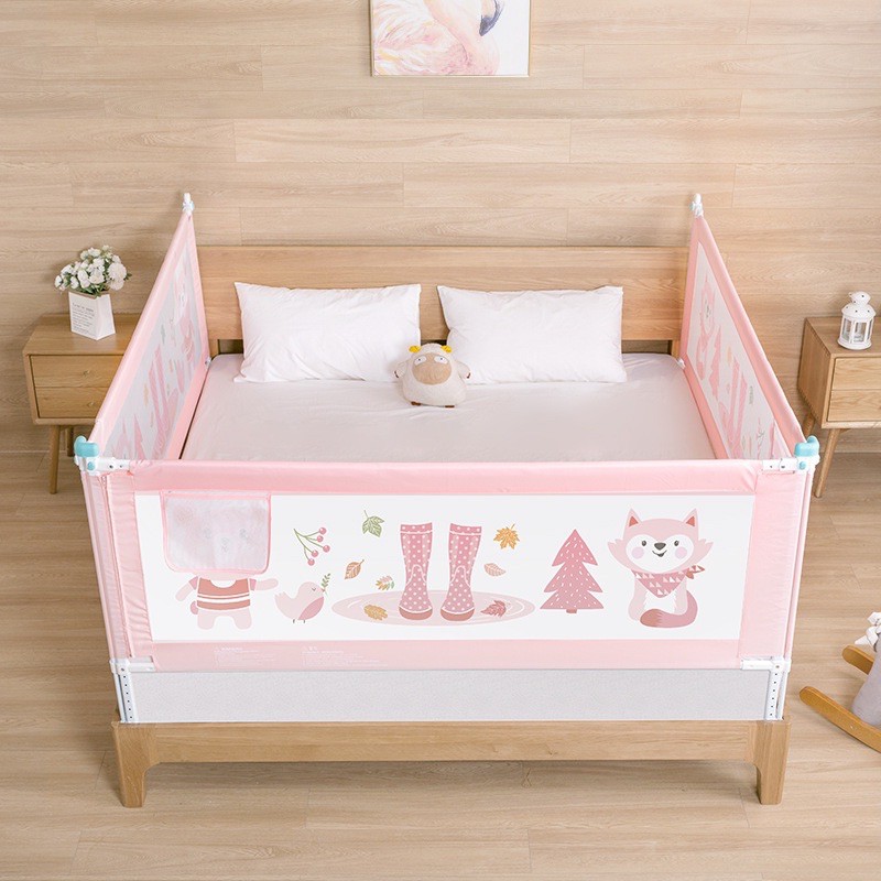 Thanh chắn giường cho bé cao 92cm trượt 1 bên