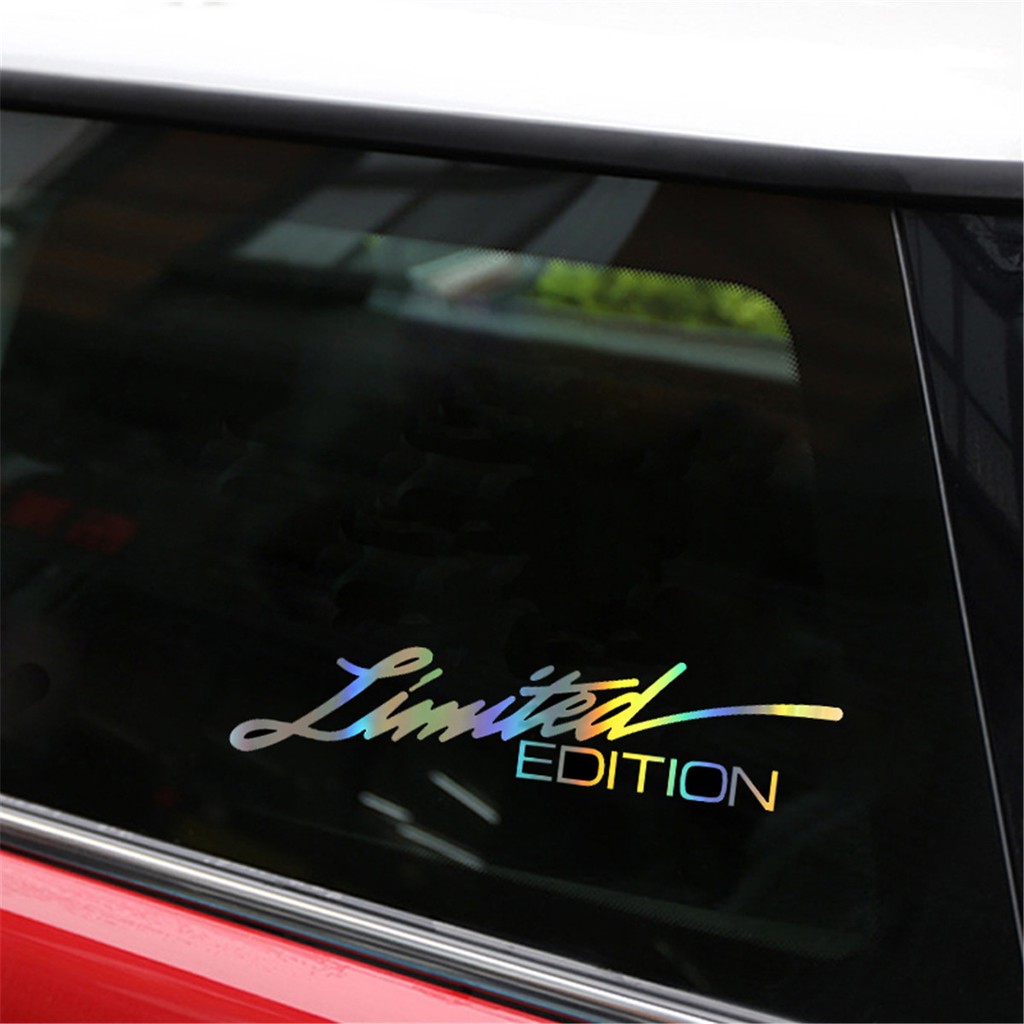 2 Miếng Dán Hình Chữ "Limited Edition" Cho Xe Ô-Tô