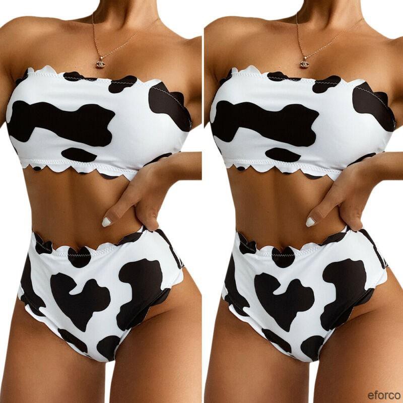 Bikini họa tiết bò sữa gợi cảm cho nữ | BigBuy360 - bigbuy360.vn