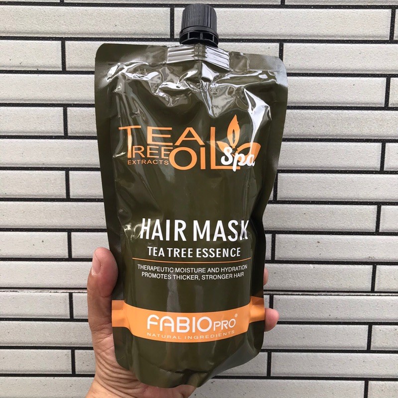 Hấp phủ lụa mềm mượt Fabio Hair Mask Tea Tree Essence 500ml