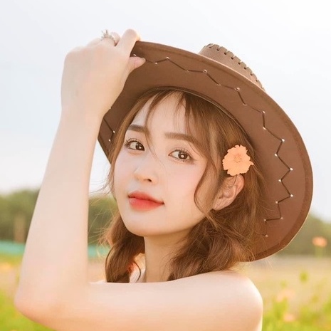 Mũ cao bồi da lộn cao cấp có dây hàng chuẩn đẹp chuyên buôn