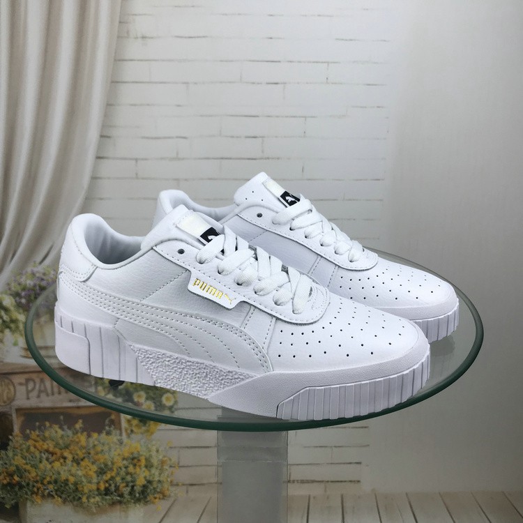 (factory Outlet) Giày trắng nữ đế dày Puma giày Cali toàn màu trắng