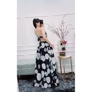 Đầm xoè Dạ hội vải lụa Hàn quốc cực mịn hàng lấy tại xưởng đẹp từng chi tiết