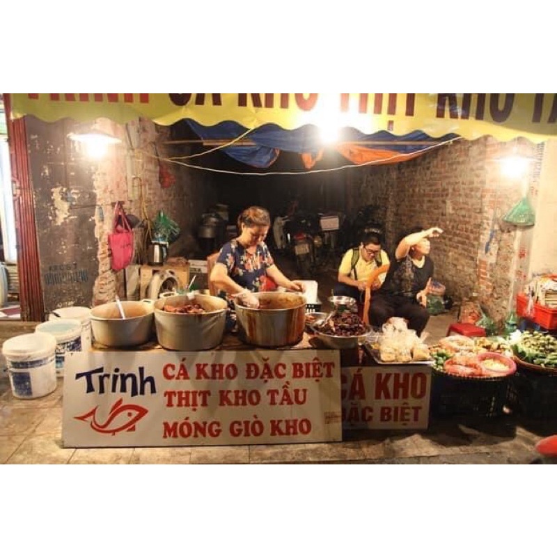 Cá kho thịt kho Trinh hàng bè