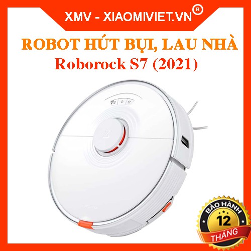 Robot hút bụi lau nhà Xiaomi Roborock S7 | Phiên bản mới 2021 | Bảo hành 24 tháng | Hàng chính hãng