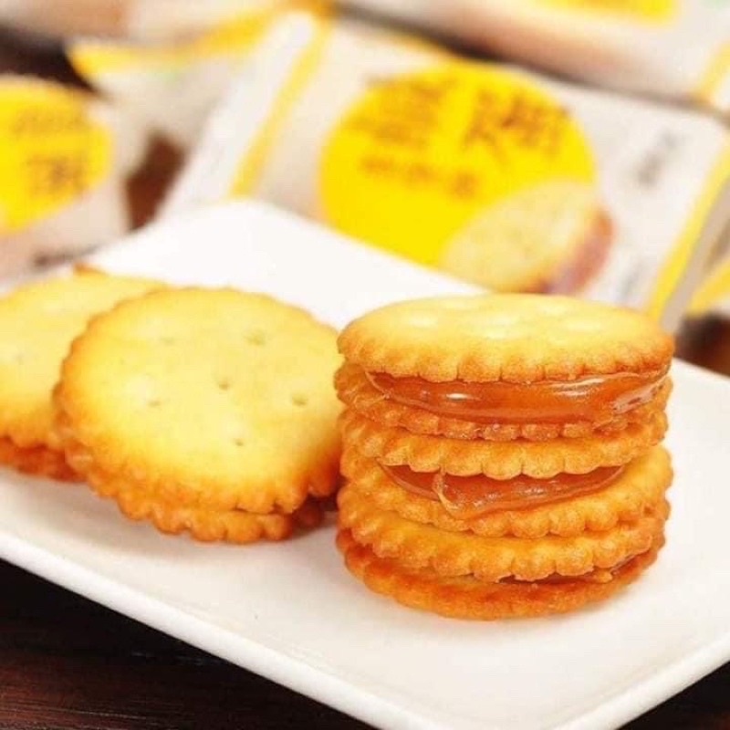 [Mã GROSALE giảm 10% đơn 150K] BÁNH QUY TRỨNG MUỐI ĐÀI LOAN BỊCH 500g SIÊU TO