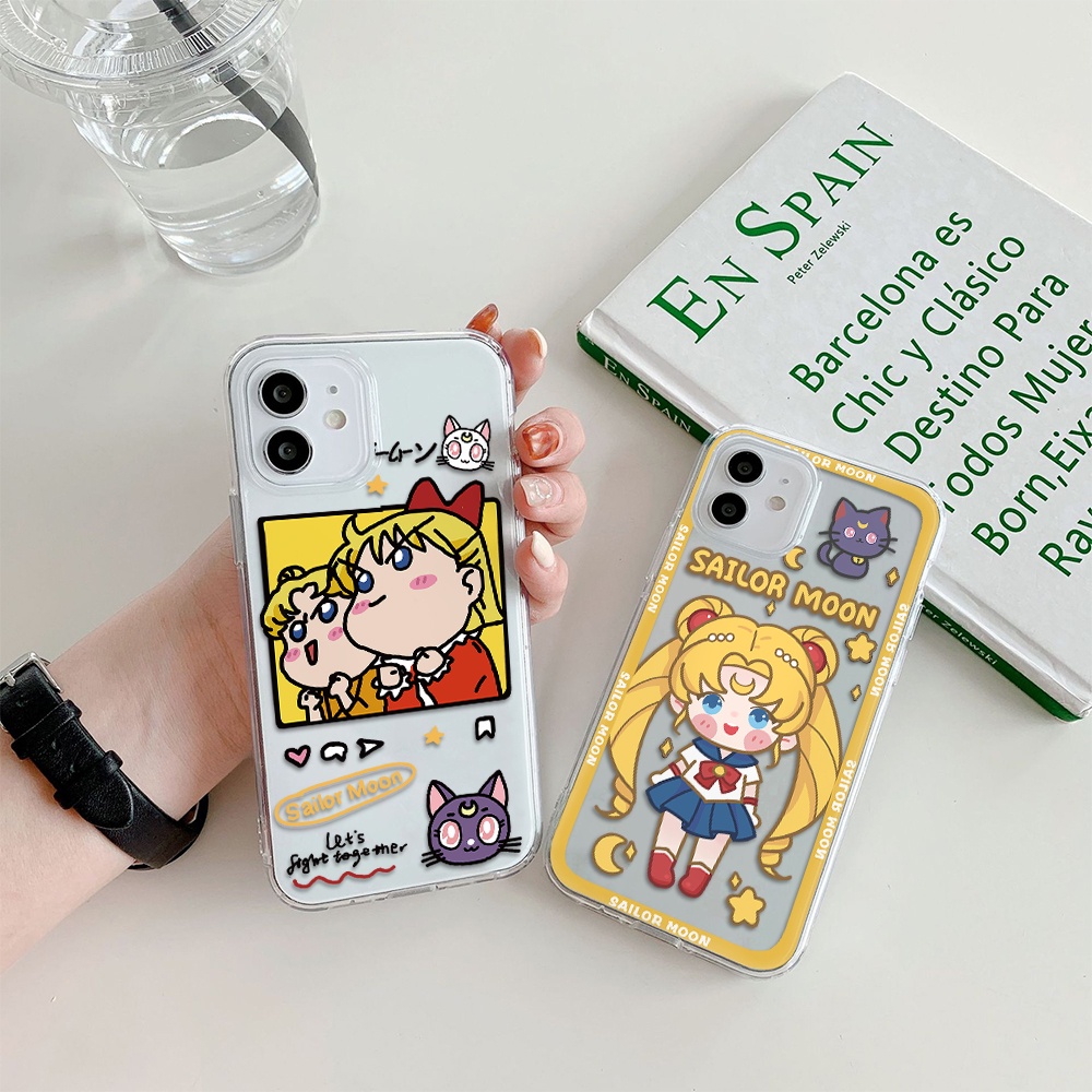 Ốp Điện Thoại Hình Thủy Thủ Mặt Trăng Cho Iphone 11 Pro Max 12 Pro Max 13 Pro Max Mini 6 7 8 6 7plus Se 2020 X Xs Xr 5 4