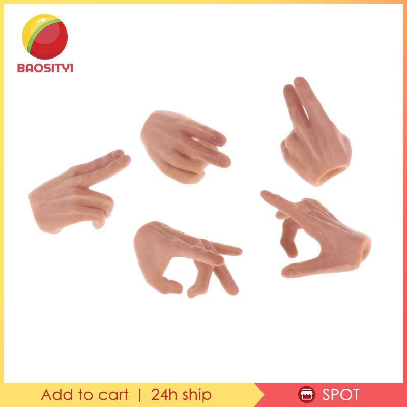 Bộ 5 Mô Hình Bàn Tay Nam Giới Bằng Lúa Mạch 1 / 6 DML HT PH 12 ''