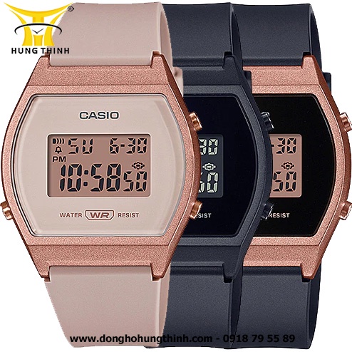 Đồng Hồ Nữ CASIO Dây Nhựa, Cao Su điện tử LW-204-4ADF, LW-204-1BDF, LW-204-1ADF