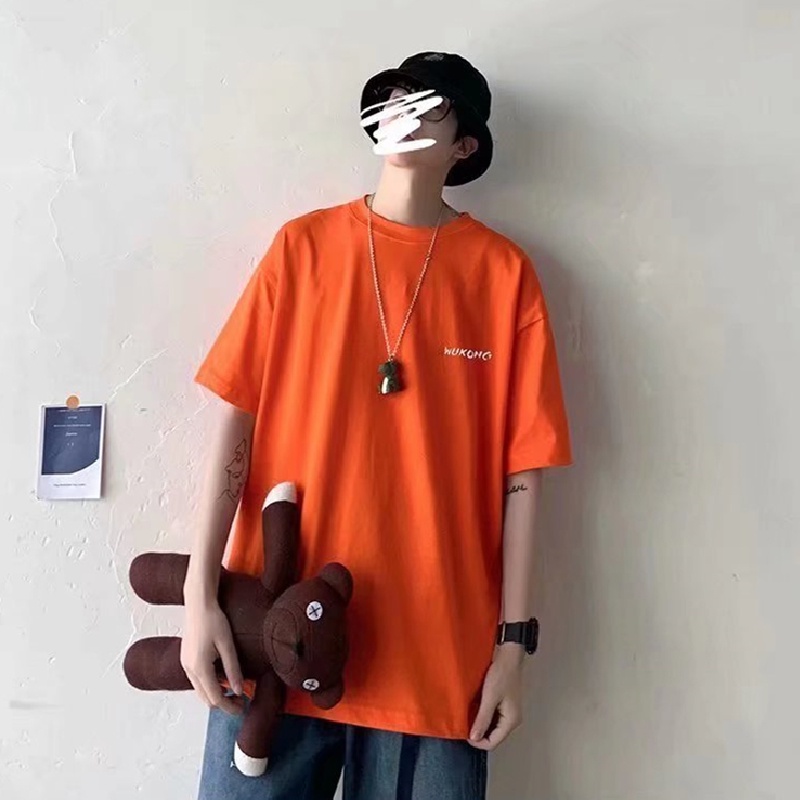 Áo Thun Tay Ngắn Dáng Rộng In Chữ Phong Cách Hip Hop Đường Phố Hàn Quốc Thời Trang Mùa Hè Cho Nam Và Nữ