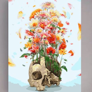 (Loại Khung dày) Tranh số hóa size SV4378 40x50cm đầy đủ phụ kiện, phủ bóng