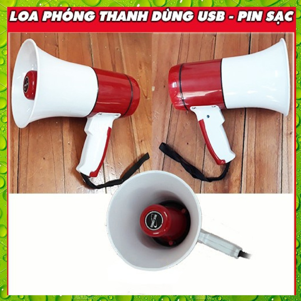 [Mã ELHACE giảm 4% đơn 300K] LOA PHÓNG THANH CẦM TAY MEGAPHONE CÓ USB MS-003/004