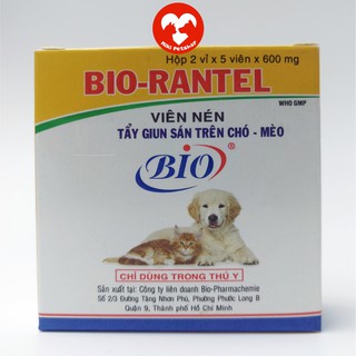 Bio-Rantel Sổ Giun Chó Mèo (1 Viên)