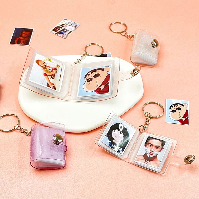 Album Ảnh Mini 1 inch 2 inch Kèm Móc Khóa Sáng Tạo