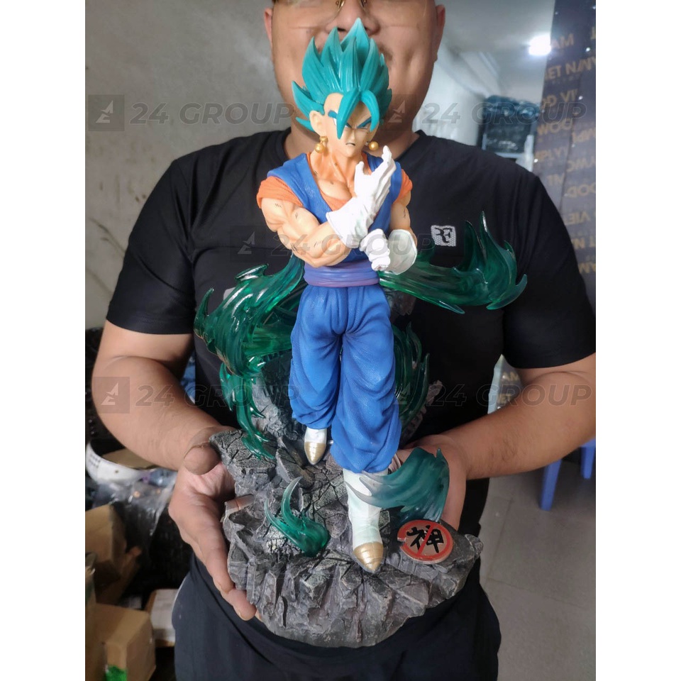 [3,4KG] Mô hình siêu to Vegito super saiyan blue cao 40cm có đèn led 3D vegeta goku mo hinh figure vegito dragonball