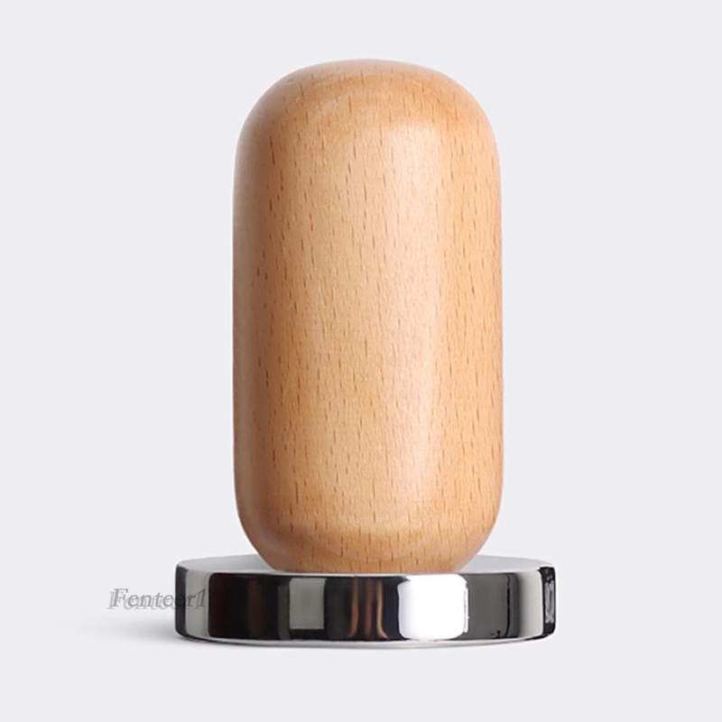 [FENTEER1] Wooden Grip Espresso Coffee Tamper 58mm Barista Coffee Bean Press Hammer