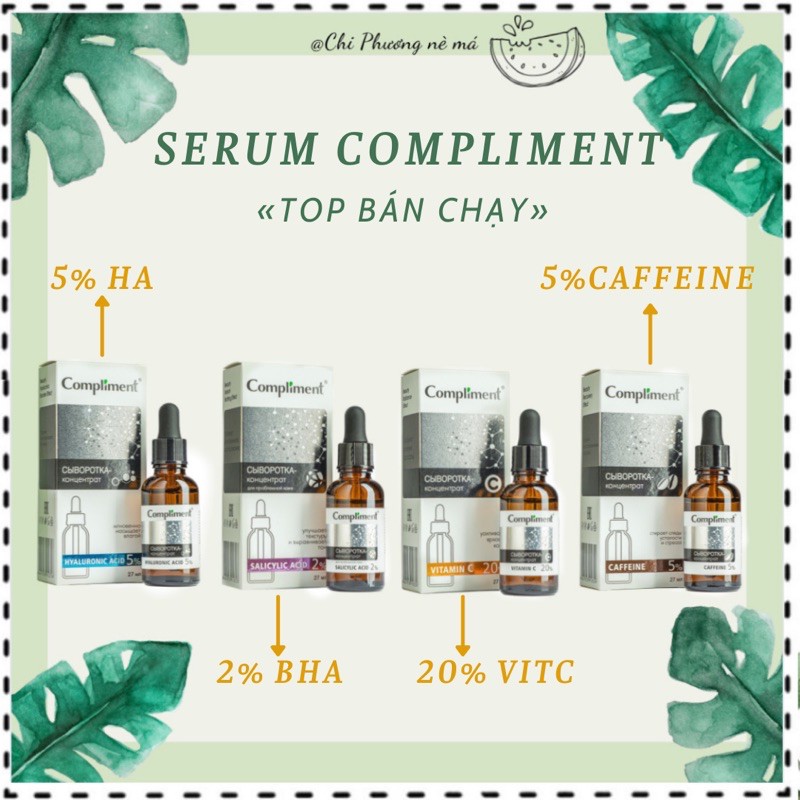 SERUM COMPLIMENT 2% BHA/5% HA /5%CAFFЕIИЕ/20%VITAMIN C