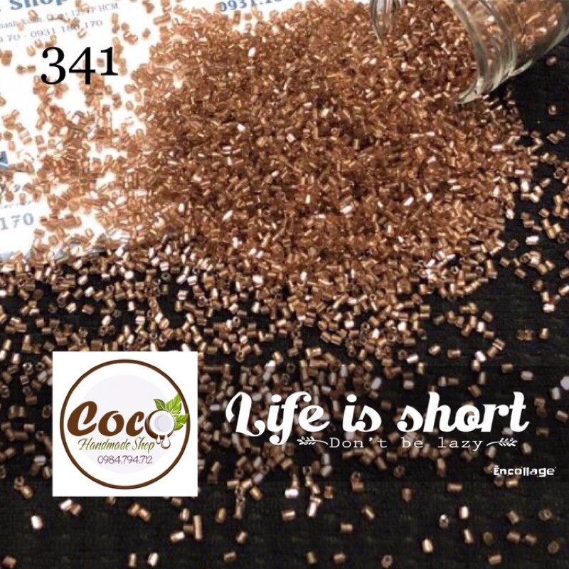 100g Hạt Cườm Gãy - Cườm Cắt (321-340)