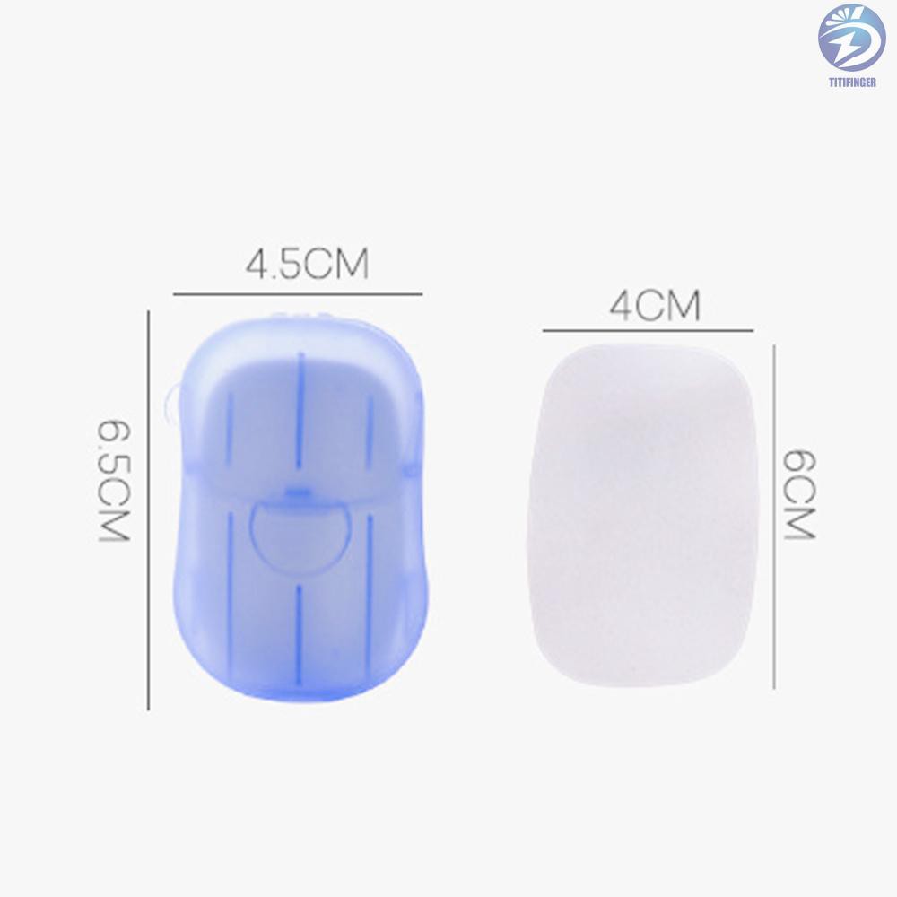 (Hàng Mới Về) Set 20 Xà Phòng Giấy Mini Dùng Một Lần Tiện Dụng Khi Đi Du Lịch | BigBuy360 - bigbuy360.vn