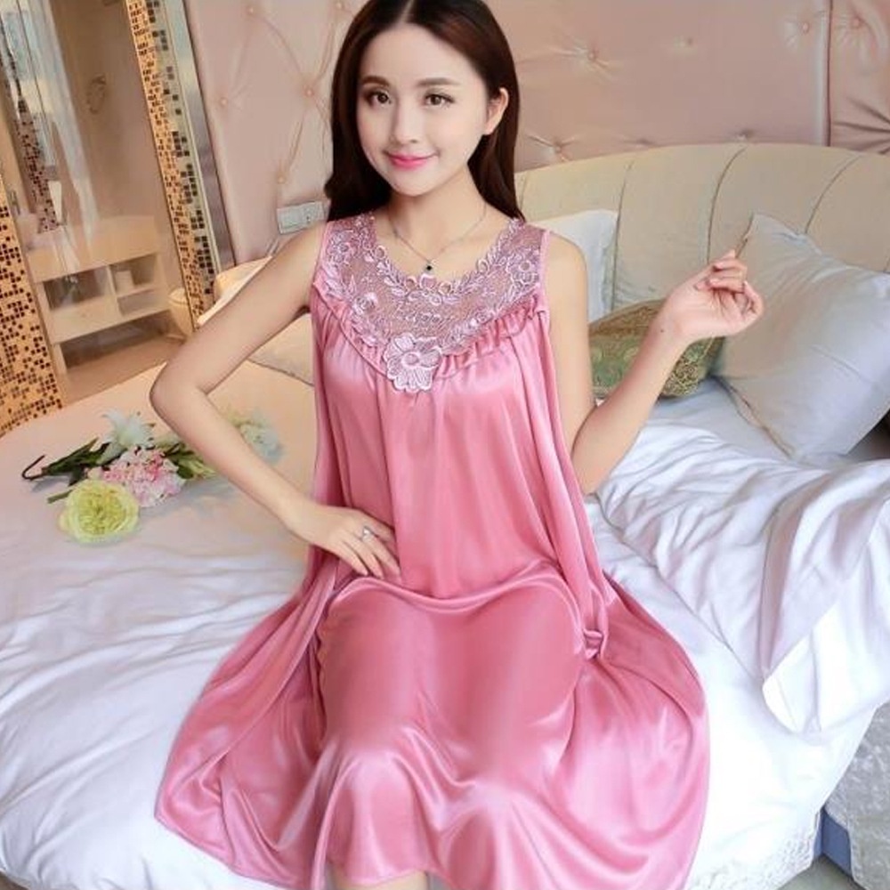 Đầm dài sát nách vải lụa mát phong cách Hàn Quốc quyến rũ cho nữ | BigBuy360 - bigbuy360.vn