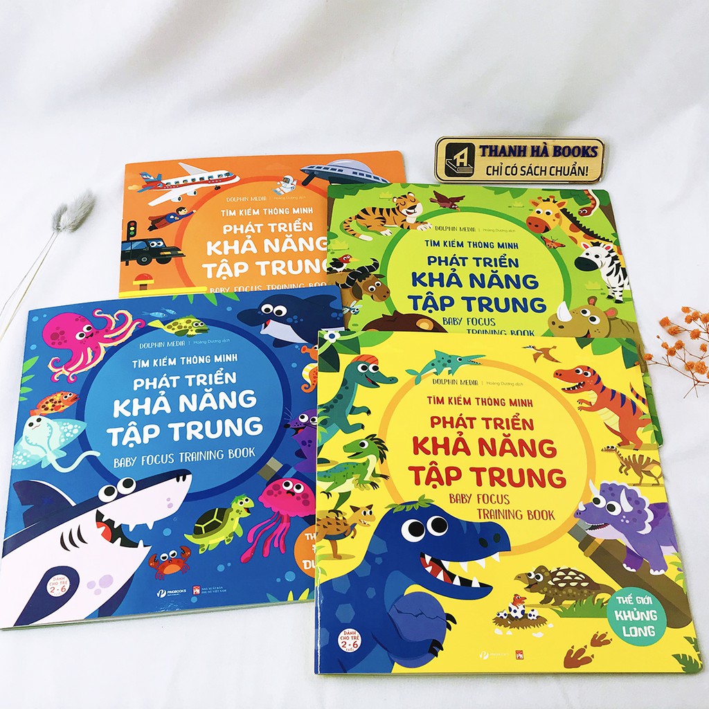 Sách - Tìm Kiếm Thông Minh Phát Triển Khả Năng Tập Trung (Bộ 4 quyển, lẻ tùy chọn) dành cho trẻ 2-6 tuổi