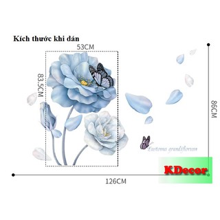 [Mẫu mới] Decal dán tường Hoa đá
