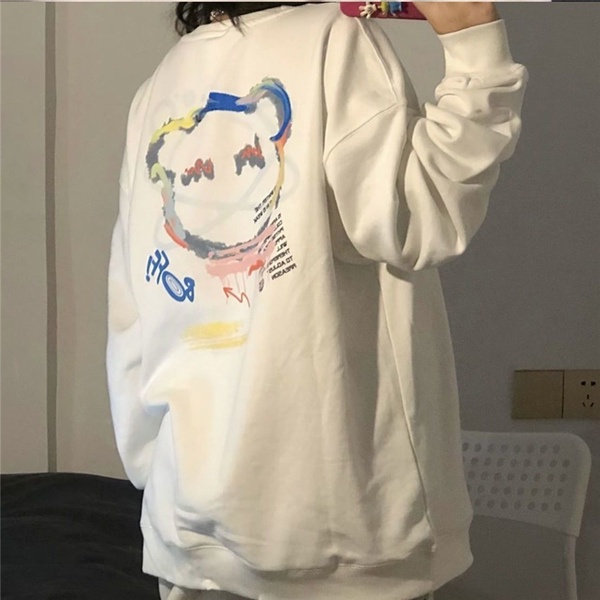 NRVP Áo Hoodie Dáng Rộng Thời Trang Hàn Quốc 2022 Dành Cho Nữ