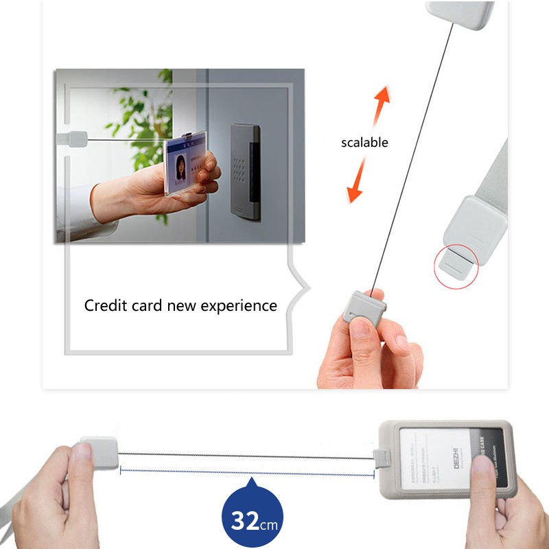 Dây Đeo Thẻ id / id Bằng polyester Trong Suốt