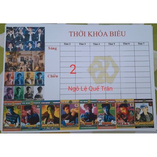 [MUA 1 TẶNG 1] Thời khóa biểu EXO