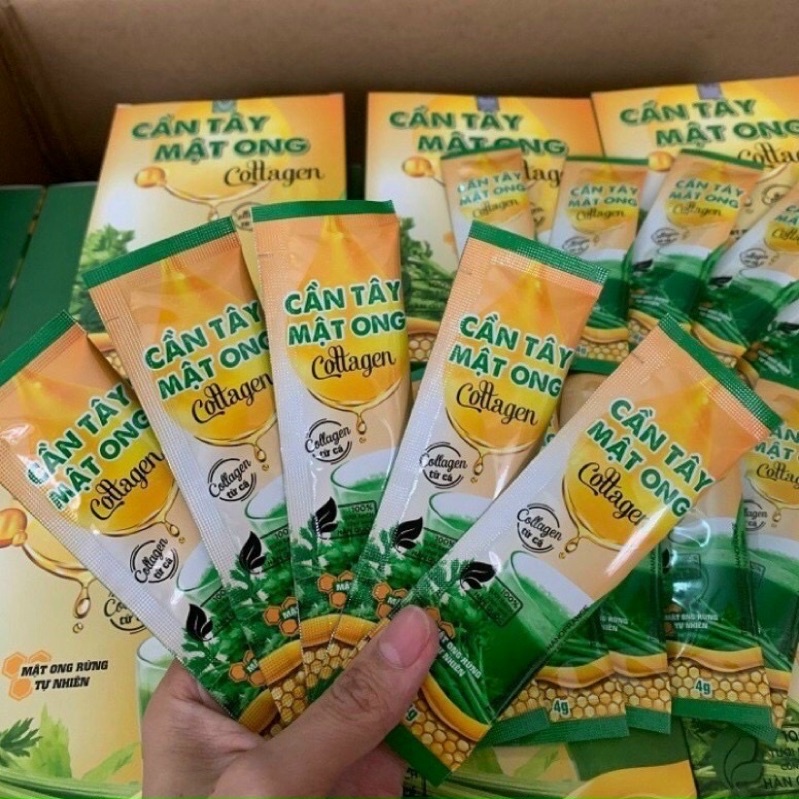 HỘP 15 Gói Cần tây mật ong collagen