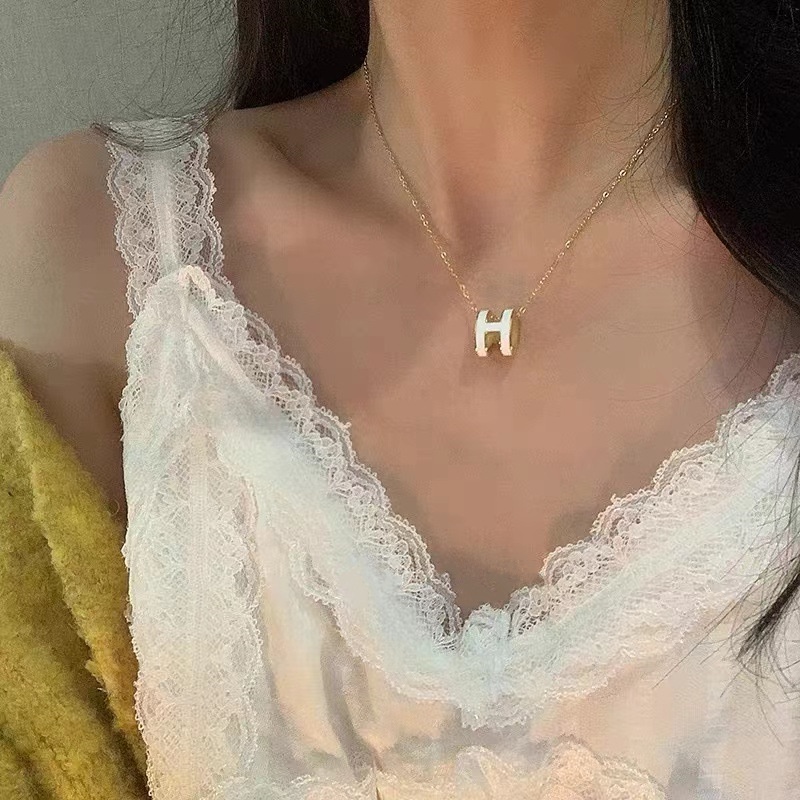 Dây Chuyền Hình Chữ H Thời Trang Sang Trọng Dành Cho Nữ