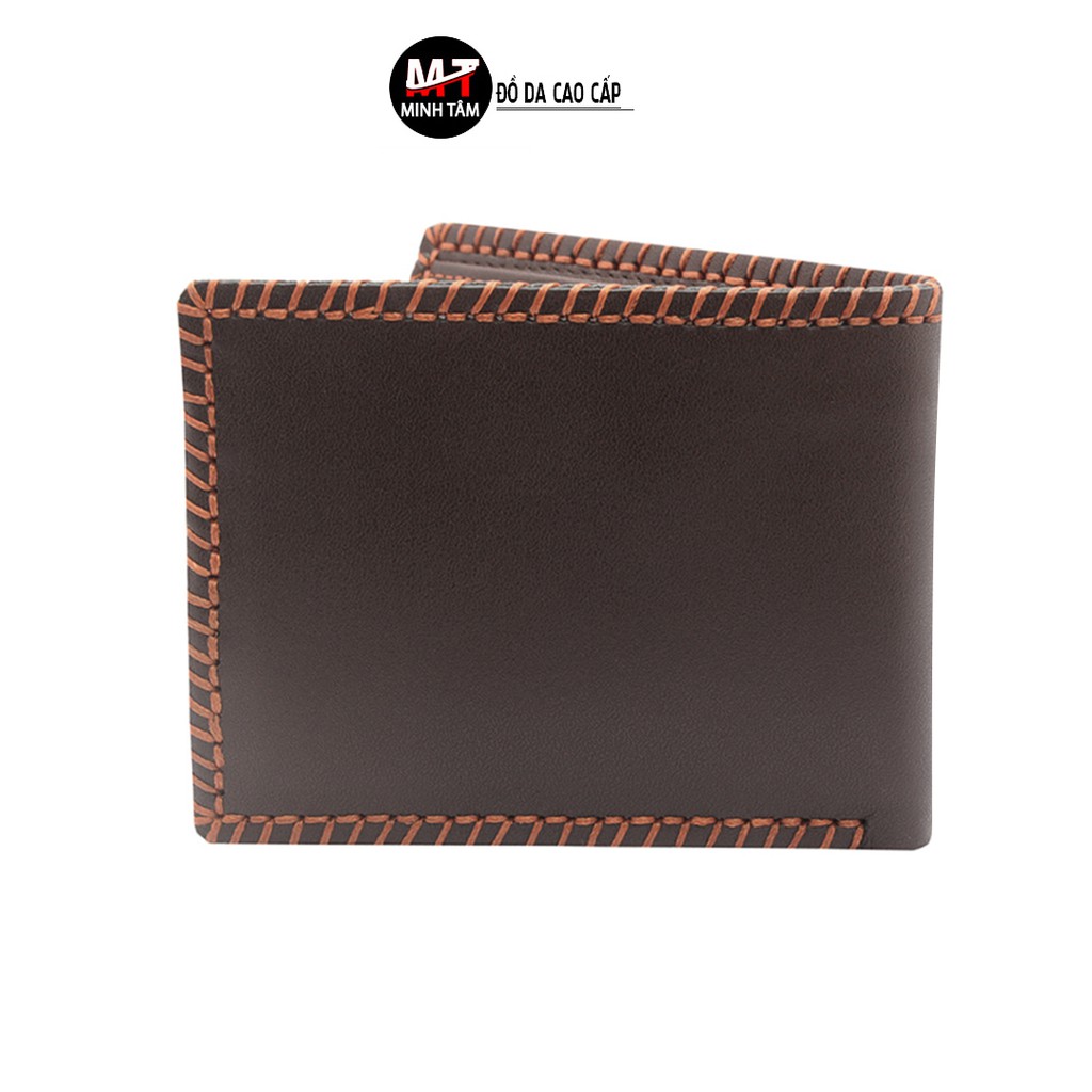 Ví nam Minh Tâm da bò , may viền thủ công MT501-08