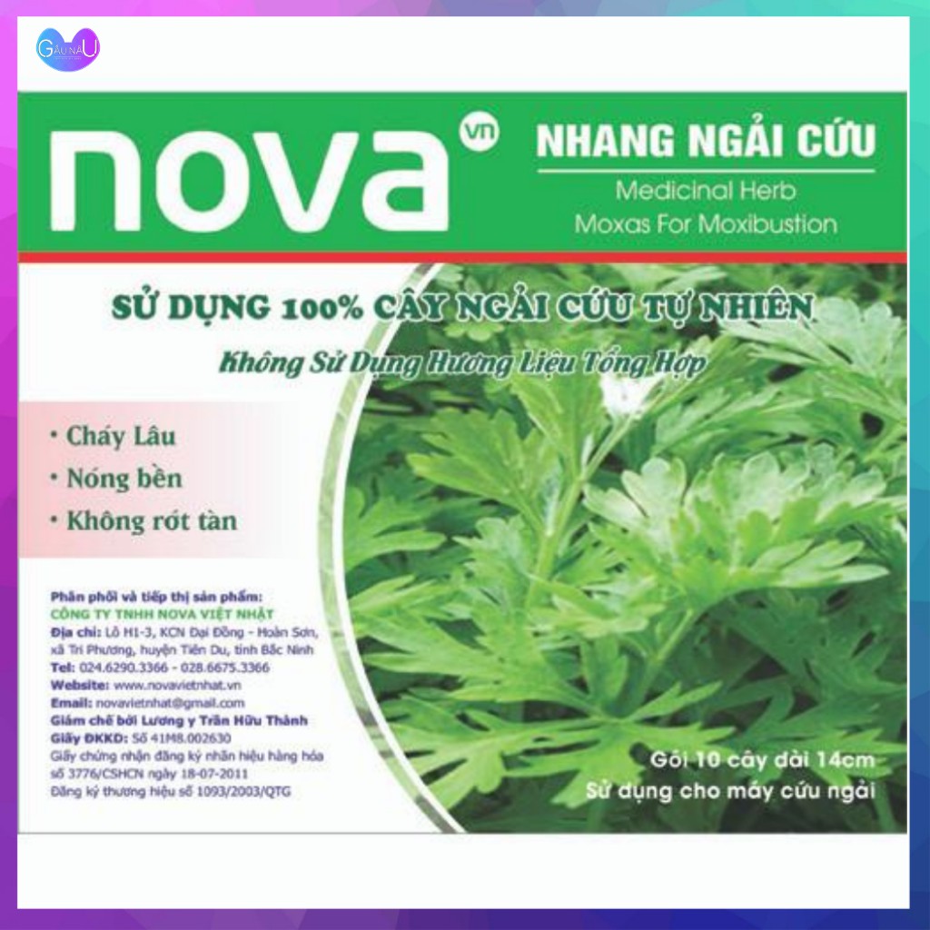 Nhang Ngải Cứu Nova 100% Từ Cây Ngải Cứu Tự Nhiên - Nhang Ngải Cứu Tuệ Hải Đường